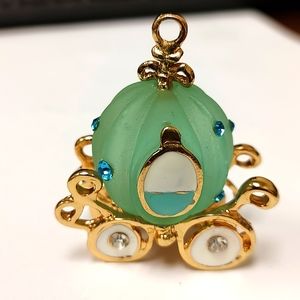 Cute Cinderella Pumpkin Carriage for pendant or Key chain
